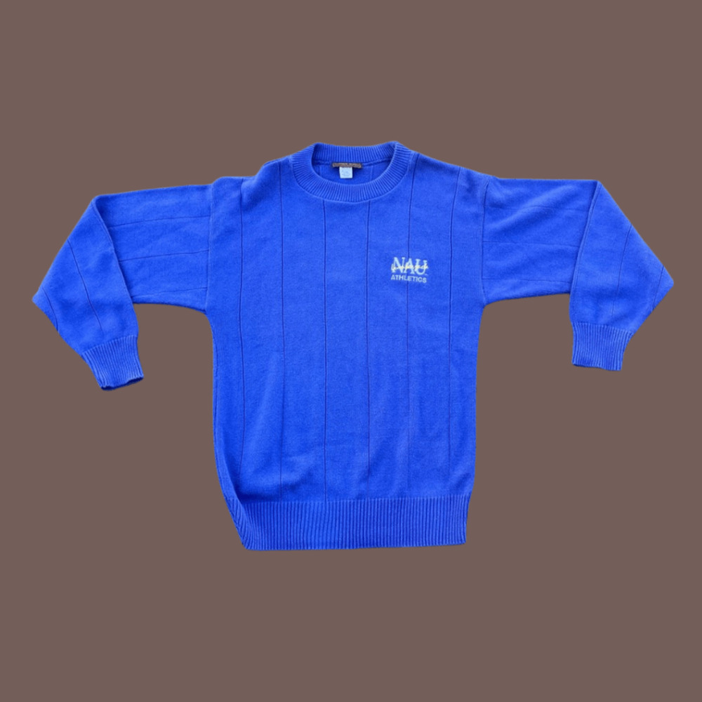 Andrew Rohan NAU Sweater | Cobalt Knit | Size S | Vintage